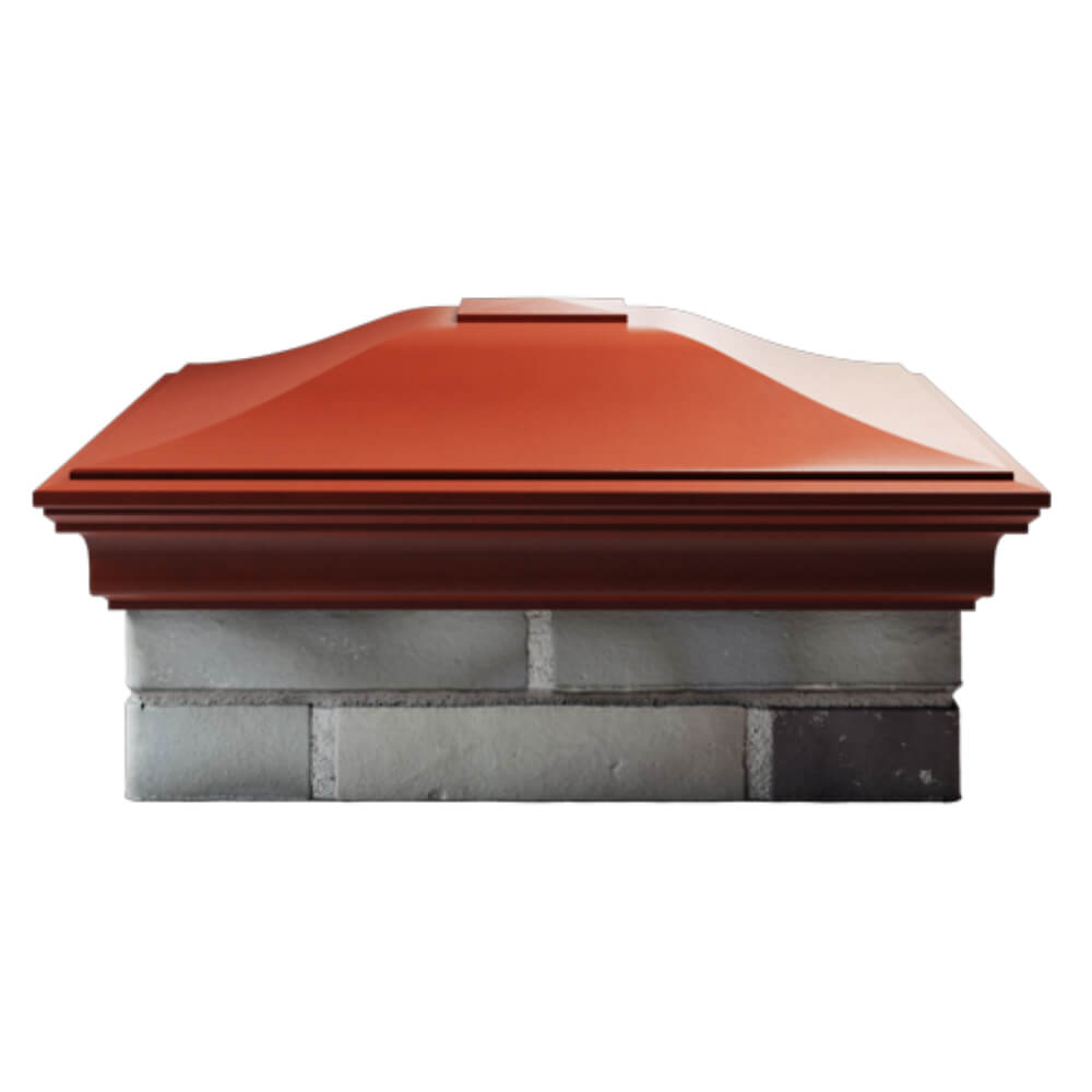 Колпак Zking Монблан Красный на столб 2х2 кирпича (515х515мм) в Переславле-Залесском фото