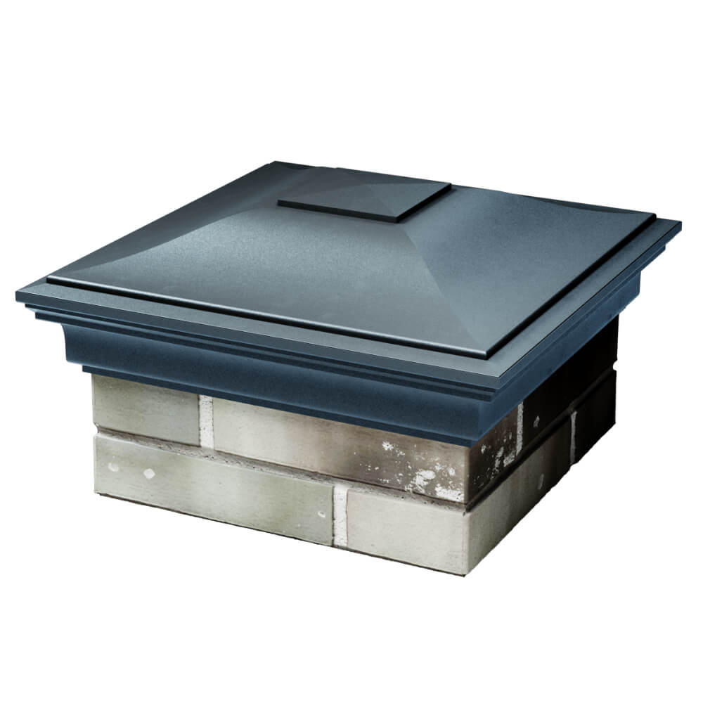 Колпак Zking Монблан Серый на столб 1.5х1.5 кирпича (385х385мм) в Переславле-Залесском фото