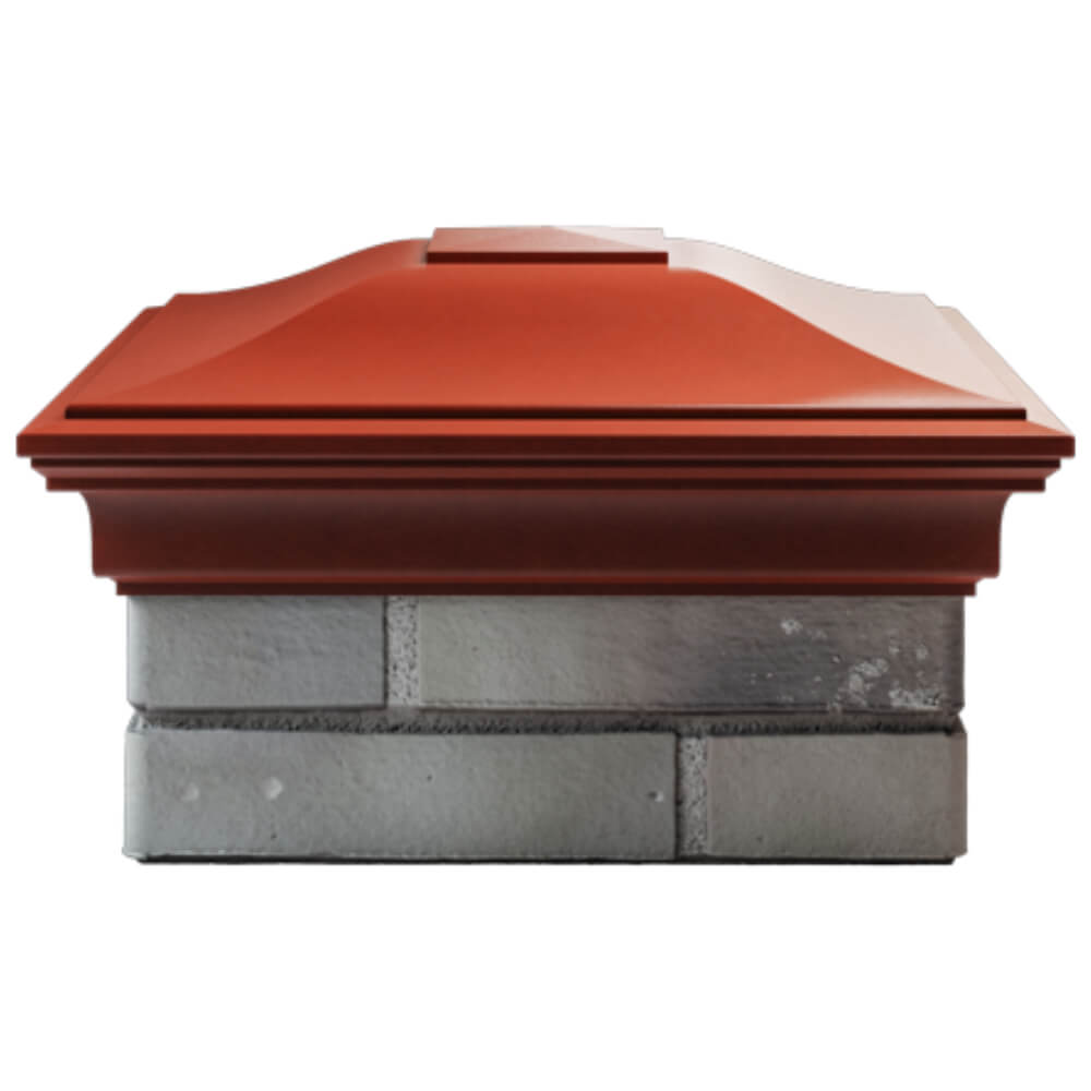 Колпак Zking Монблан Красный на столб 1.5х1.5 кирпича (385х385мм) Переславль-Залесский фото
