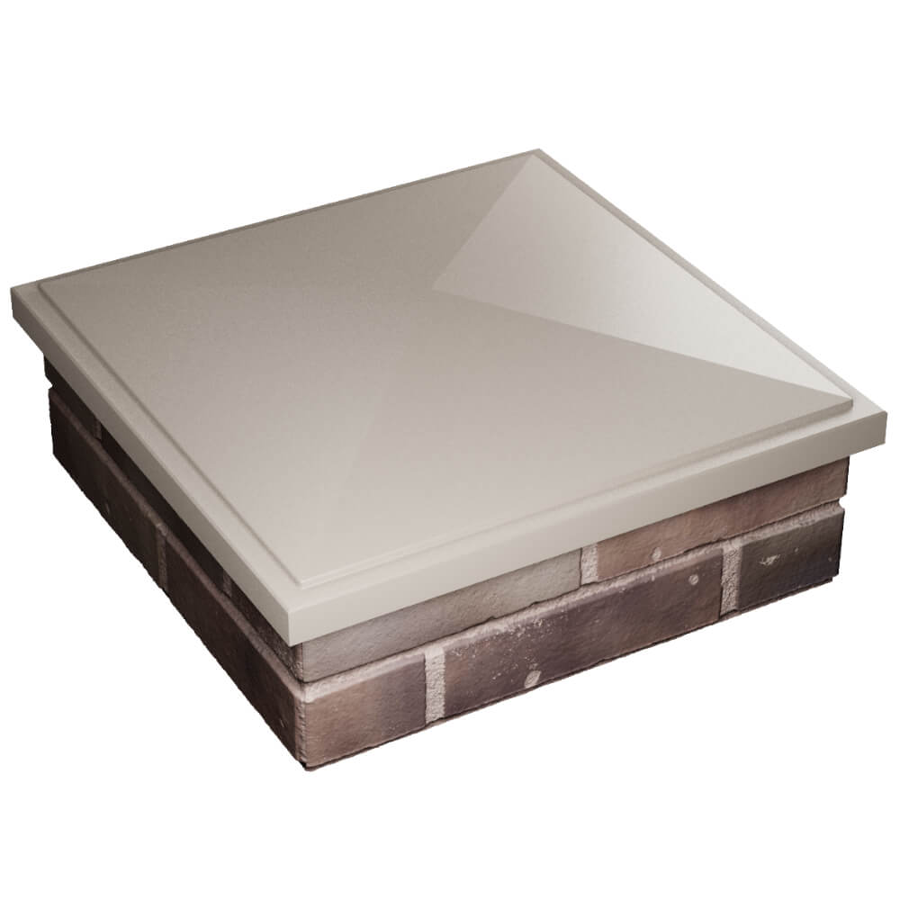 Колпак Zking БонаМоно Бежевый на столб 2х2 кирпича (515х515, 530х530мм) в Переславле-Залесском фото