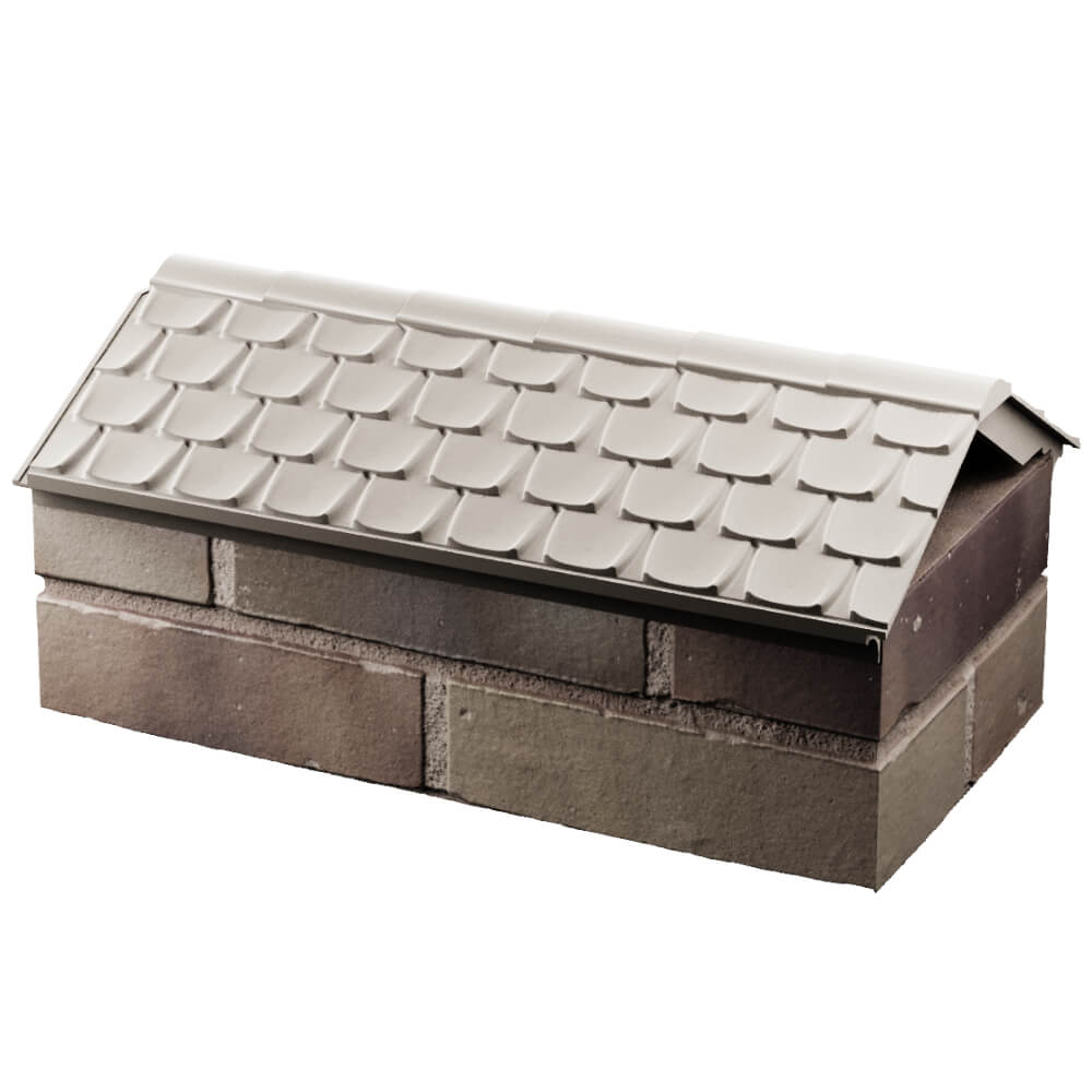 Парапет Zking Эльбрус Бежевый с посадкой на 1 кирпич (255мм) в Переславле-Залесском фото