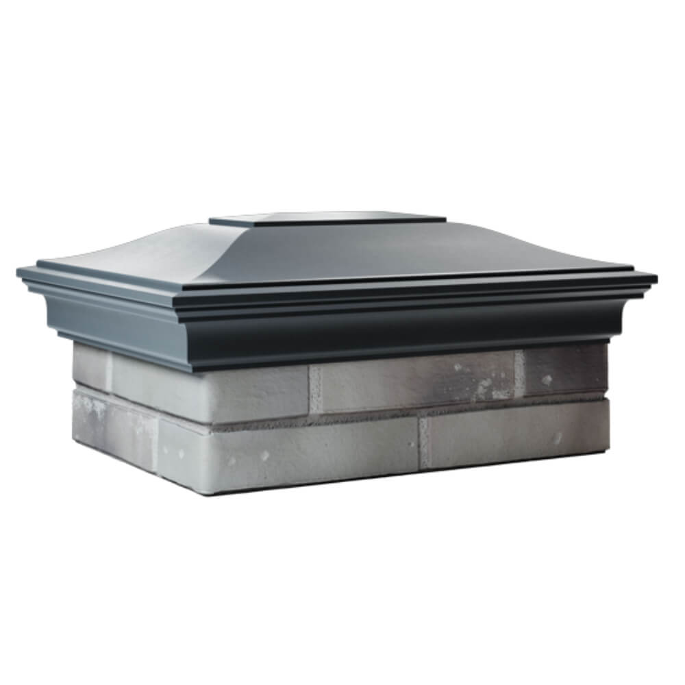 Колпак Zking Монблан Серый на столб 2х1.5 кирпича (515х385мм) в Переславле-Залесском фото