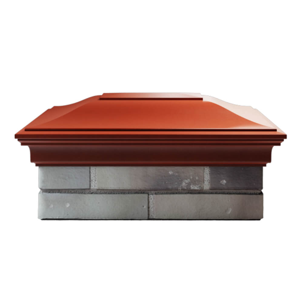 Колпак Zking Монблан Красный на столб 2х1.5 кирпича (515х385мм) в Переславле-Залесском фото