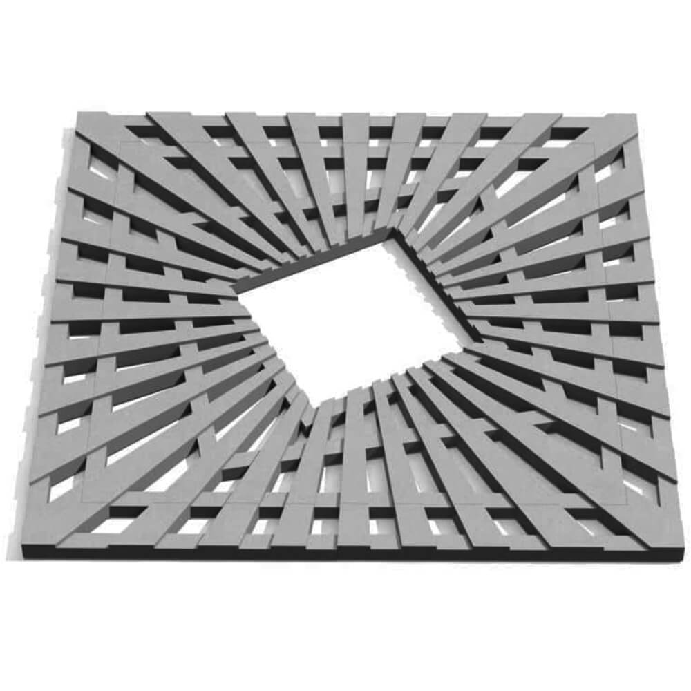 Приствольная решетка для дерева ZKING ATMOSPHERE 1.2х1.2м Серая Переславль-Залесский фото