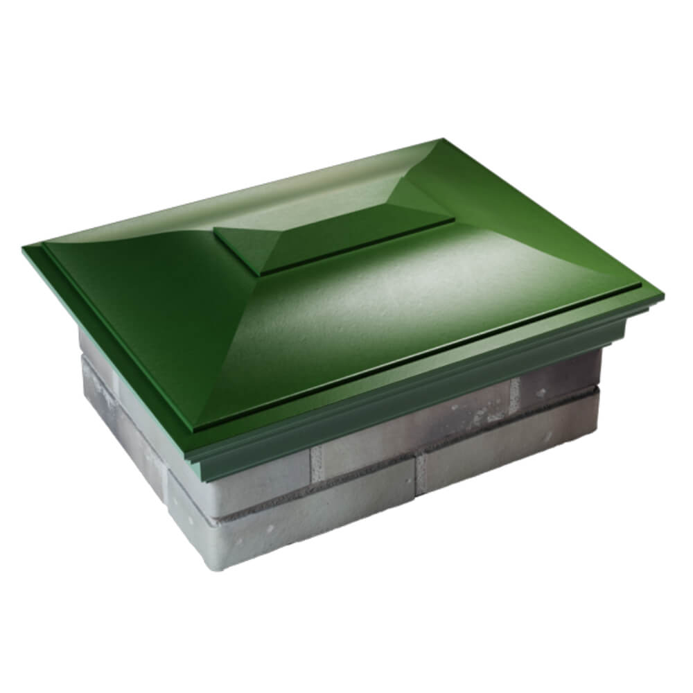 Колпак Zking Монблан Зеленый на столб 2х1.5 кирпича (515х385мм) Переславль-Залесский фото