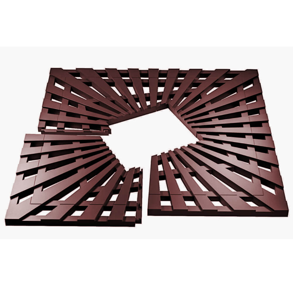 Приствольная решетка для дерева ZKING ATMOSPHERE 1.2х1.2м Коричневая в Переславле-Залесском фото