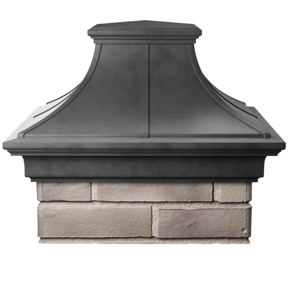 Колпак Zking Монблан Премиум Серый на столб 1.5х1.5 кирпича (385х385мм) Переславль-Залесский фото