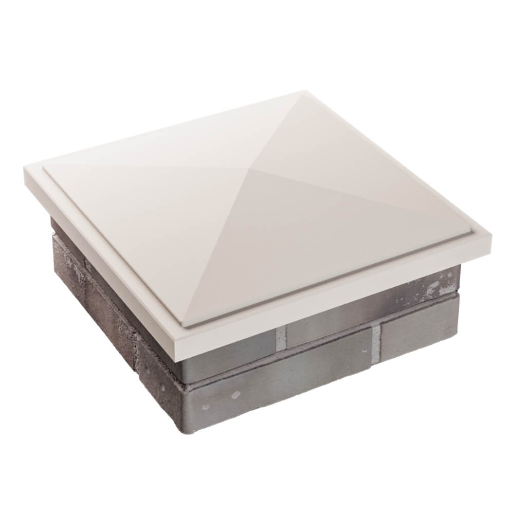 Колпак Zking БонаМоно Бежевый на столб 1.5х1.5 кирпича (385х385, 400х400мм) в Переславле-Залесском фото