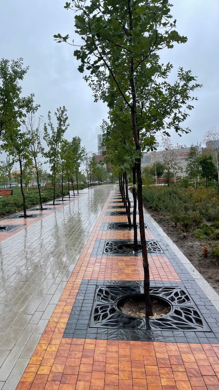 Приствольная решетка для дерева ZKING CRUST 1.2х1.2м Черная в Переславле-Залесском фото