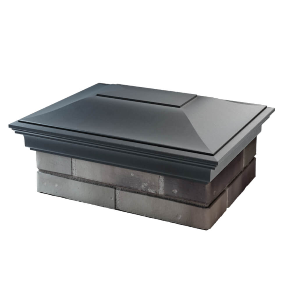 Колпак Zking Монблан Серый на столб 2х1.5 кирпича (515х385мм) в Переславле-Залесском фото