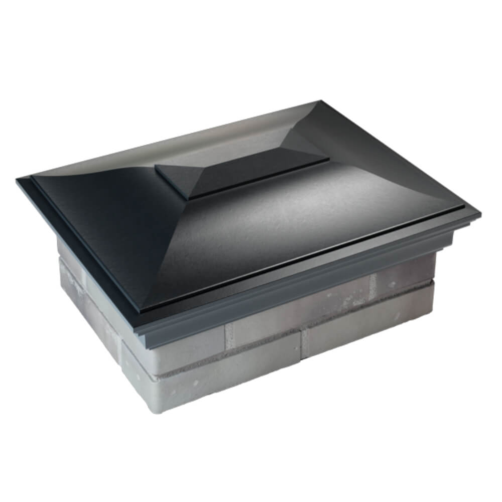 Колпак Zking Монблан Черный на столб 2х1.5 кирпича (515х385мм) Переславль-Залесский фото