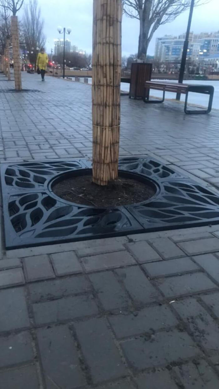 Приствольная решетка для дерева ZKING CRUST 1.2х1.2м Черная в Переславле-Залесском фото