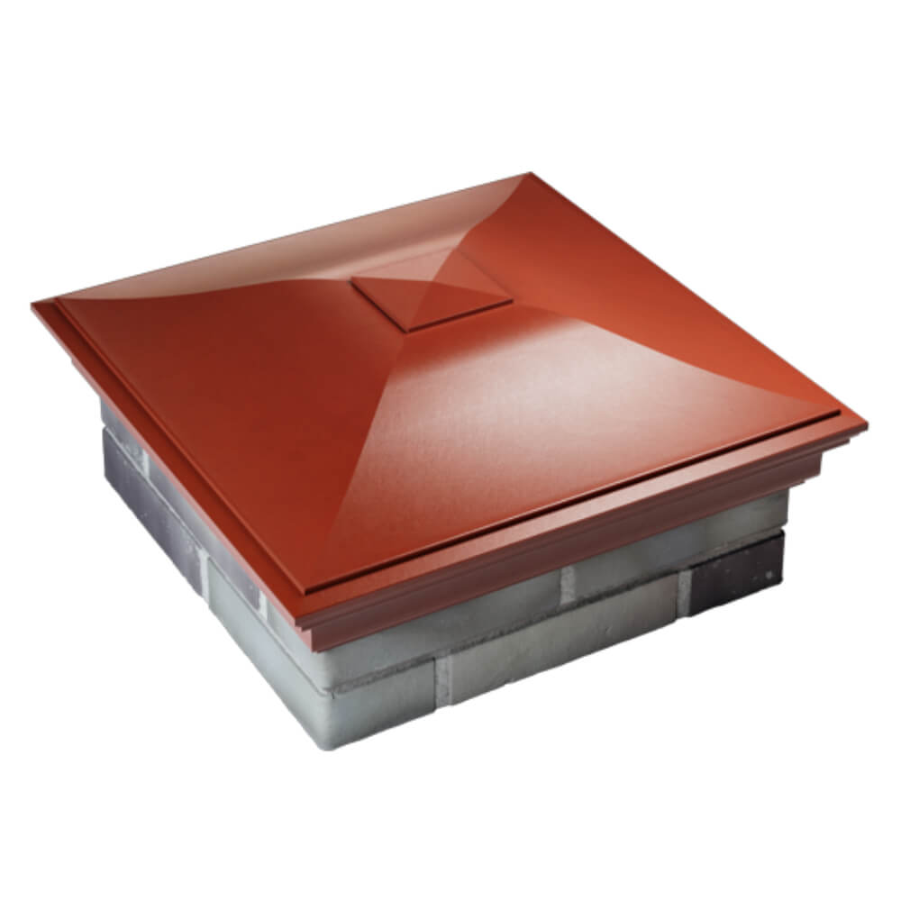 Колпак Zking Монблан Красный на столб 2х2 кирпича (515х515мм) Переславль-Залесский фото