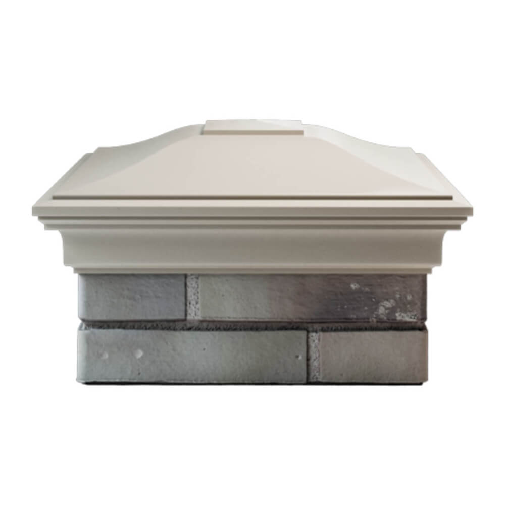 Колпак Zking Монблан Бежевый на столб 1.5х1.5 еврокирпича 0.7НФ (355х355мм) Переславль-Залесский фото