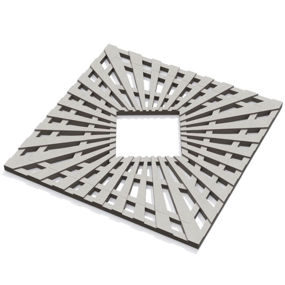 Приствольная решетка для дерева ZKING ATMOSPHERE 1.2х1.2м Бежевая в Переславле-Залесском фото