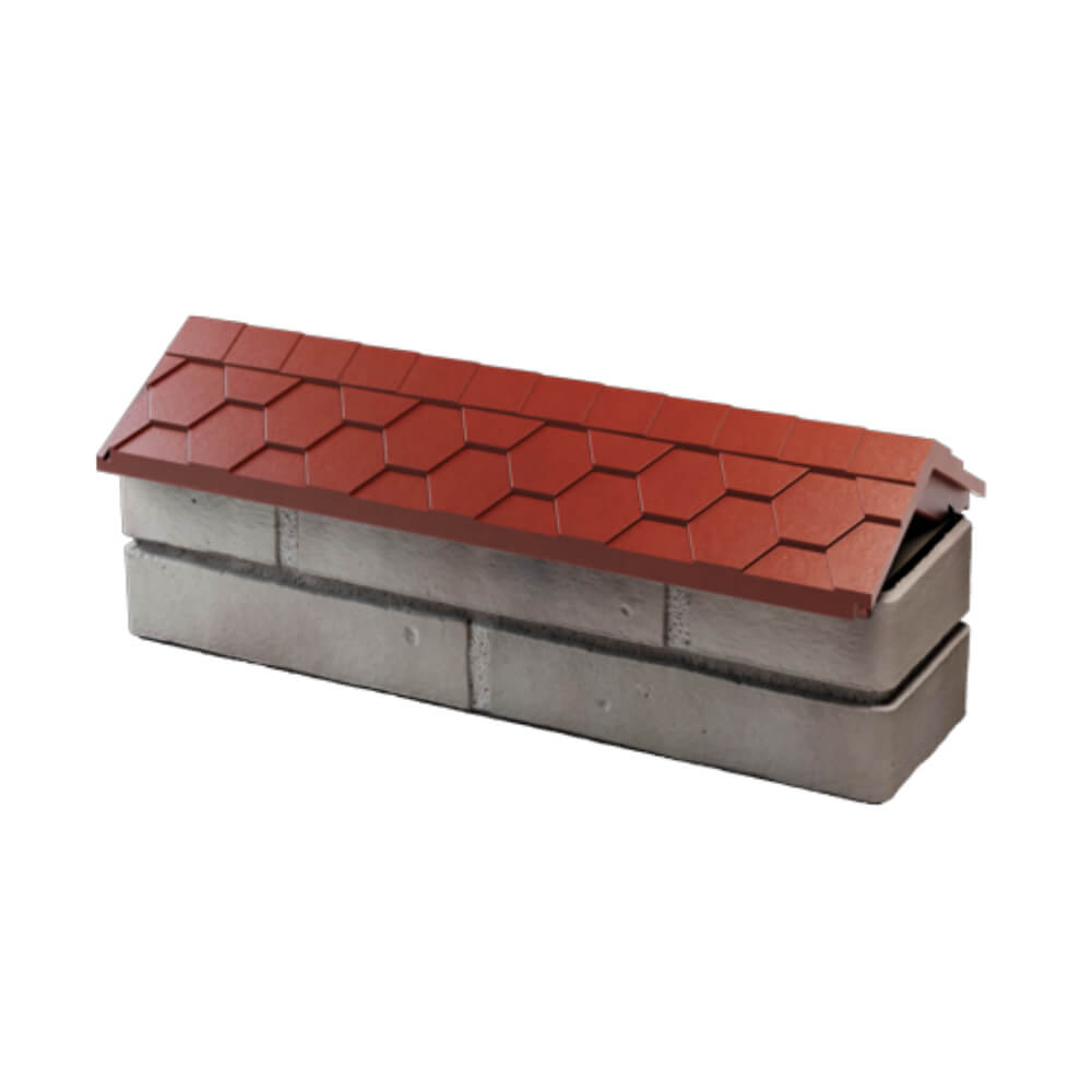 Парапет Zking Эверест Красный с посадкой на 0.5 кирпича (130мм) в Переславле-Залесском фото