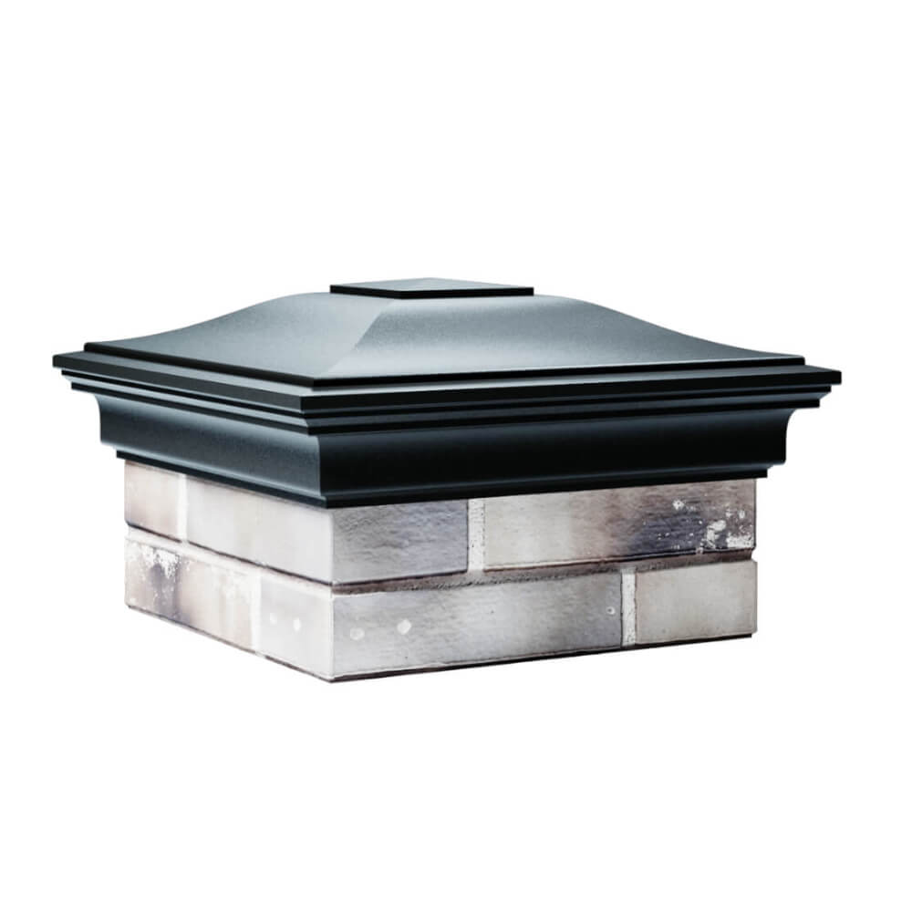 Колпак Zking Монблан Черный на столб 1.5х1.5 еврокирпича 0.7НФ (355х355мм) в Переславле-Залесском фото