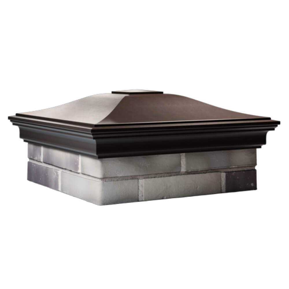 Колпак Zking Монблан Коричневый на столб 2х2 кирпича (515х515мм) в Переславле-Залесском фото