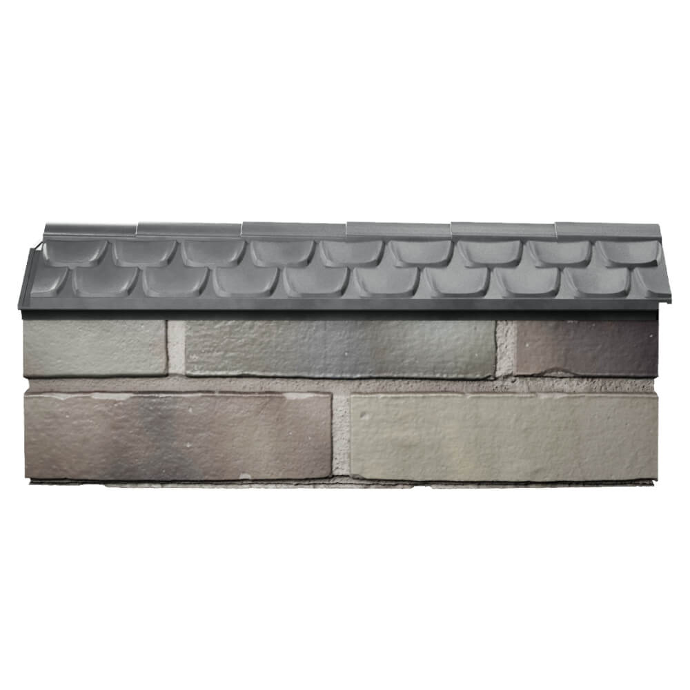 Парапет Zking Эльбрус Серый с посадкой на 0.5 кирпича (130мм) в Переславле-Залесском фото