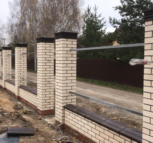 Колпак Zking Бона ХайТек Коричневый на столб 1.5х1.5 кирпича (385х385мм) в Переславле-Залесском фото