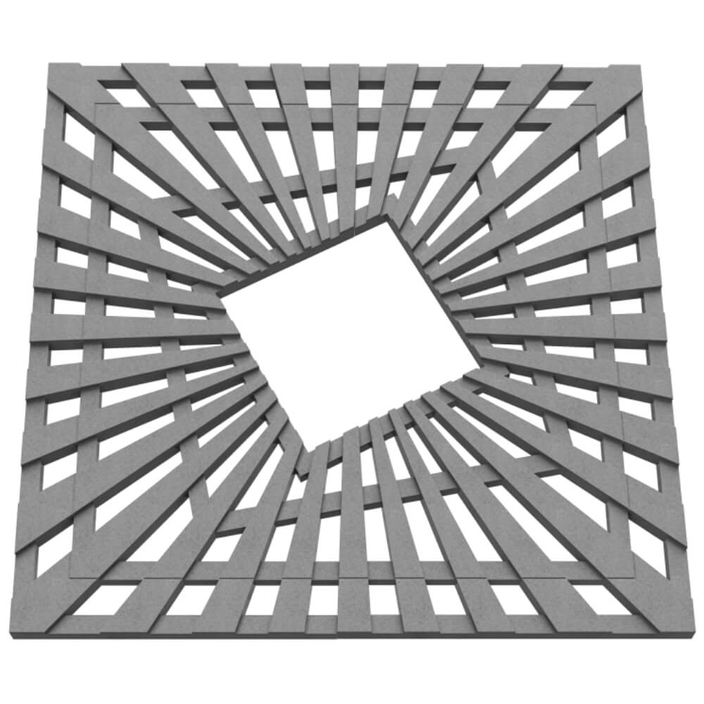 Приствольная решетка для дерева ZKING ATMOSPHERE 1.2х1.2м Серая в Переславле-Залесском фото