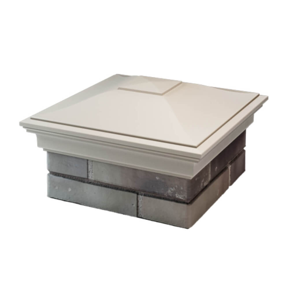 Колпак Zking Монблан Бежевый на столб 1.5х1.5 еврокирпича 0.7НФ (355х355мм) в Переславле-Залесском фото