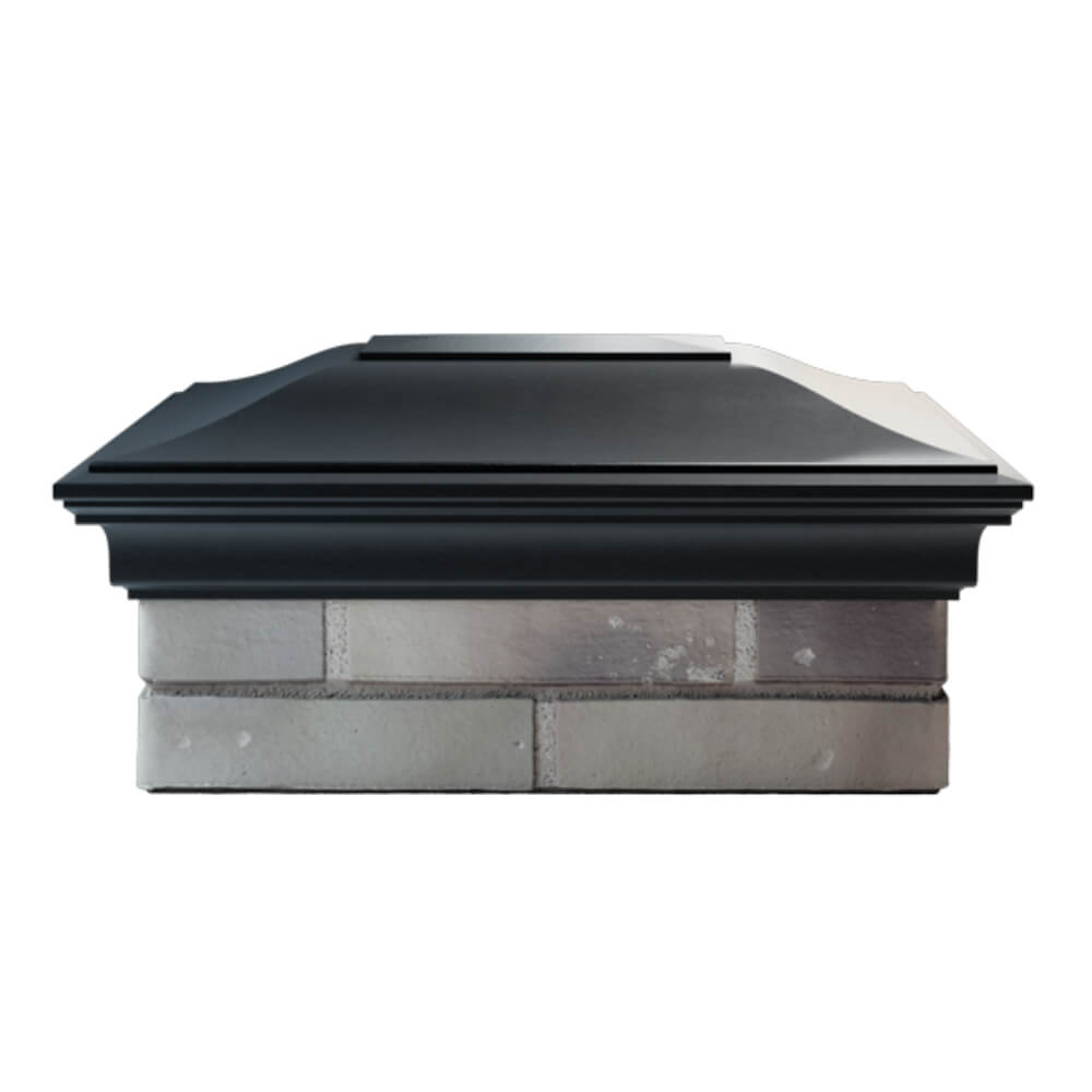 Колпак Zking Монблан Черный на столб 2х1.5 кирпича (515х385мм) в Переславле-Залесском фото