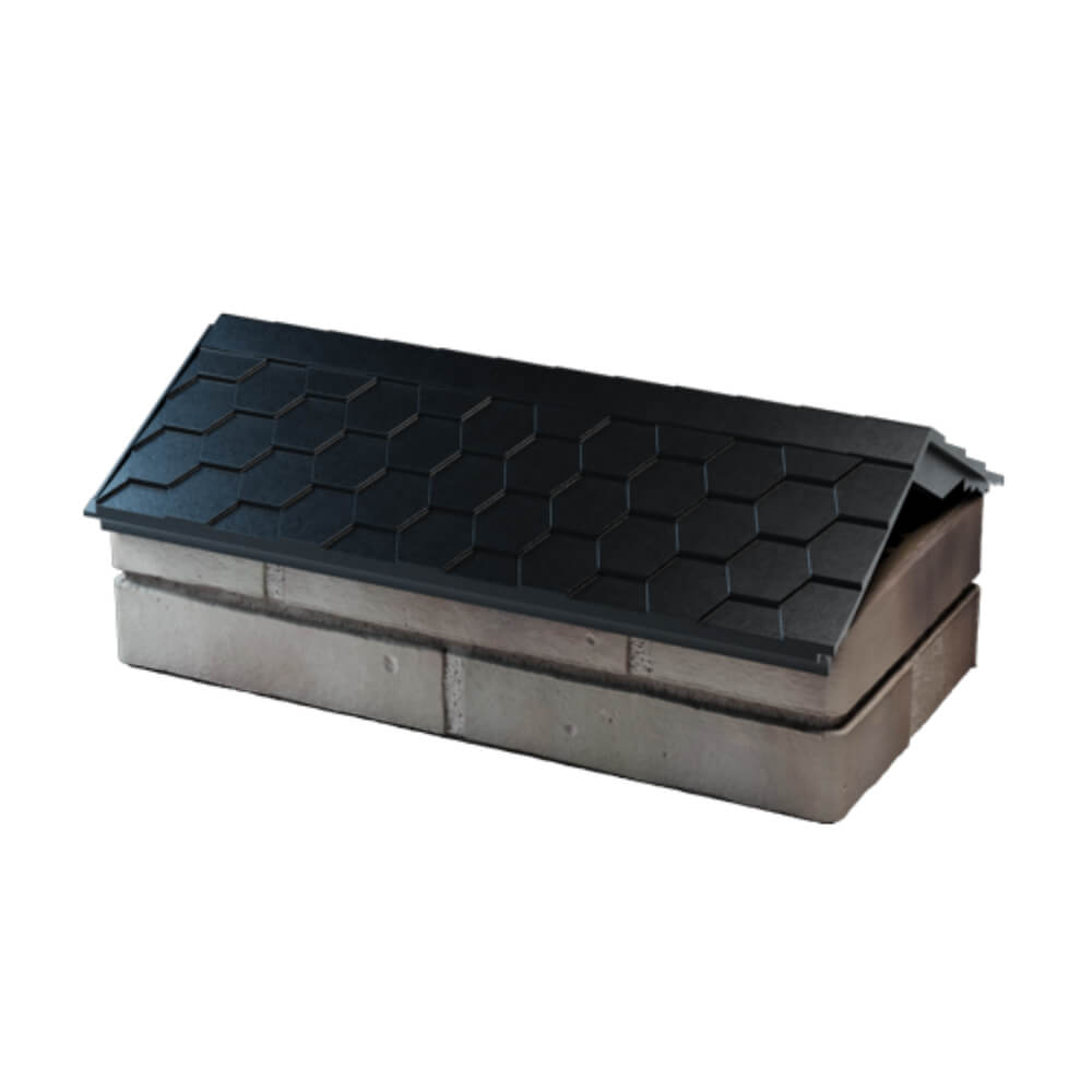 Парапет Zking Эверест Черный с посадкой на 1 кирпич (200/225/255мм) в Переславле-Залесском фото