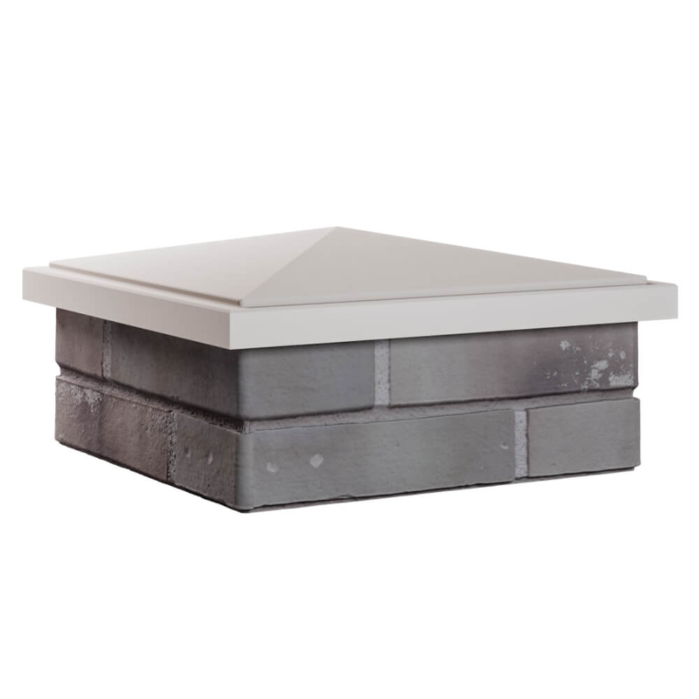 Колпак Zking БонаМоно Бежевый на столб 1.5х1.5 кирпича (385х385, 400х400мм) в Переславле-Залесском фото