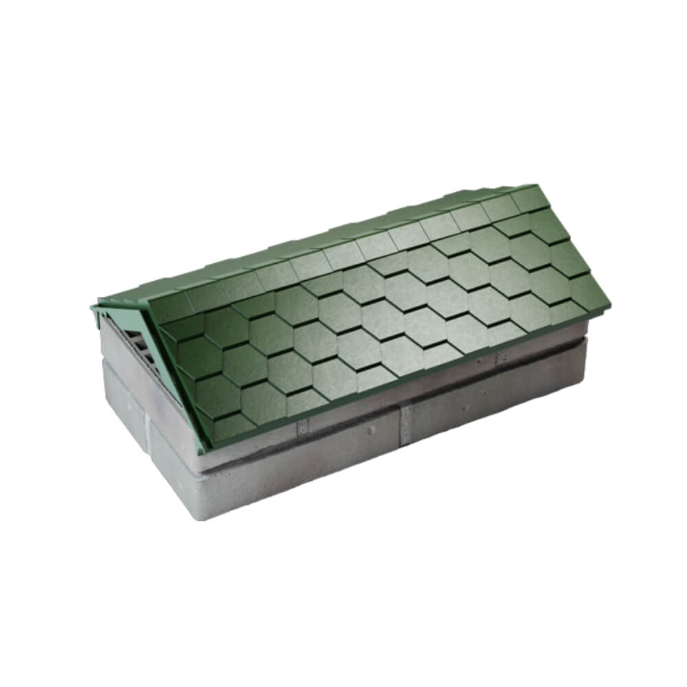 Парапет Zking Эверест Зеленый с посадкой на 1 кирпич (200/225/255мм) в Переславле-Залесском фото