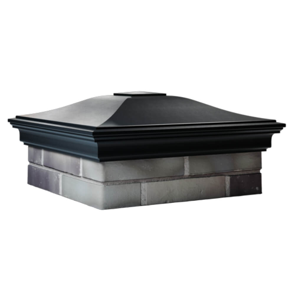 Колпак Zking Монблан Черный на столб 2х2 кирпича (515х515мм) в Переславле-Залесском фото