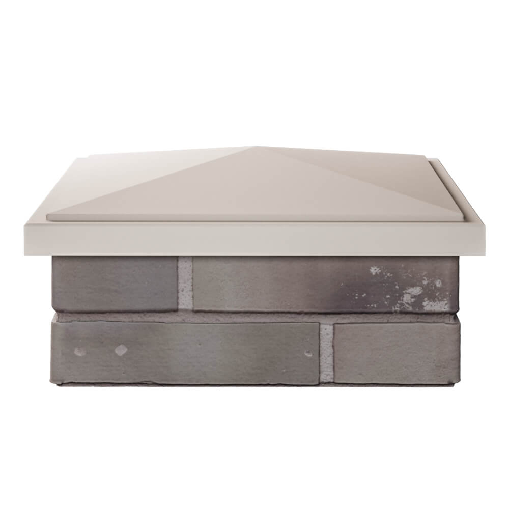 Колпак Zking БонаМоно Бежевый на столб 1.5х1.5 кирпича (385х385, 400х400мм) Переславль-Залесский фото