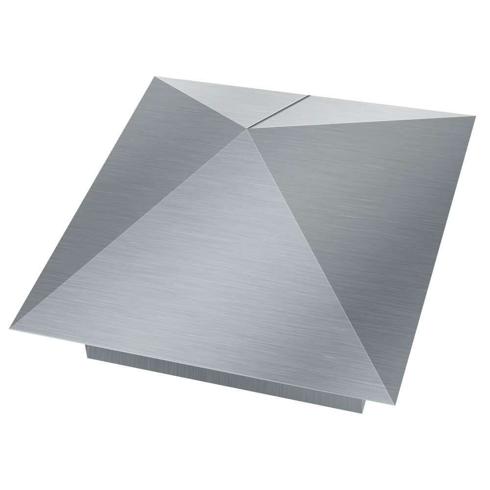 Колпак металлический 380х380мм оцинкованный заборный Переславль-Залесский фото