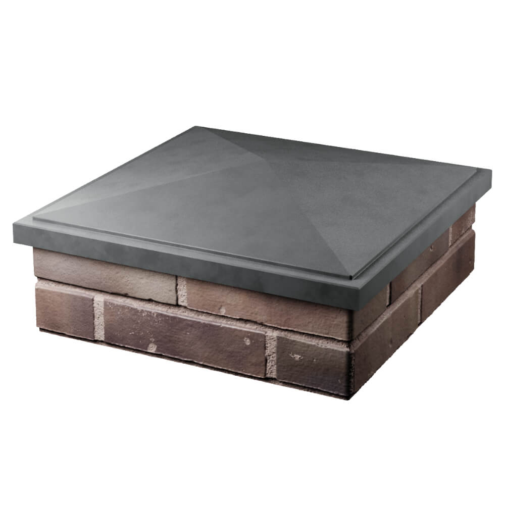 Колпак Zking БонаМоно Серый на столб 2х2 кирпича (515х515, 530х530мм) в Переславле-Залесском фото