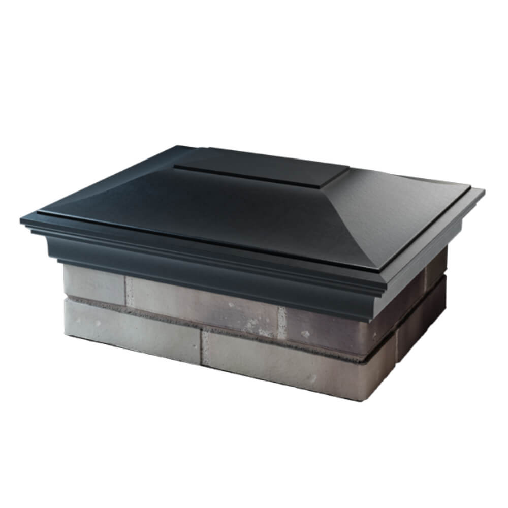 Колпак Zking Монблан Черный на столб 2х1.5 кирпича (515х385мм) в Переславле-Залесском фото