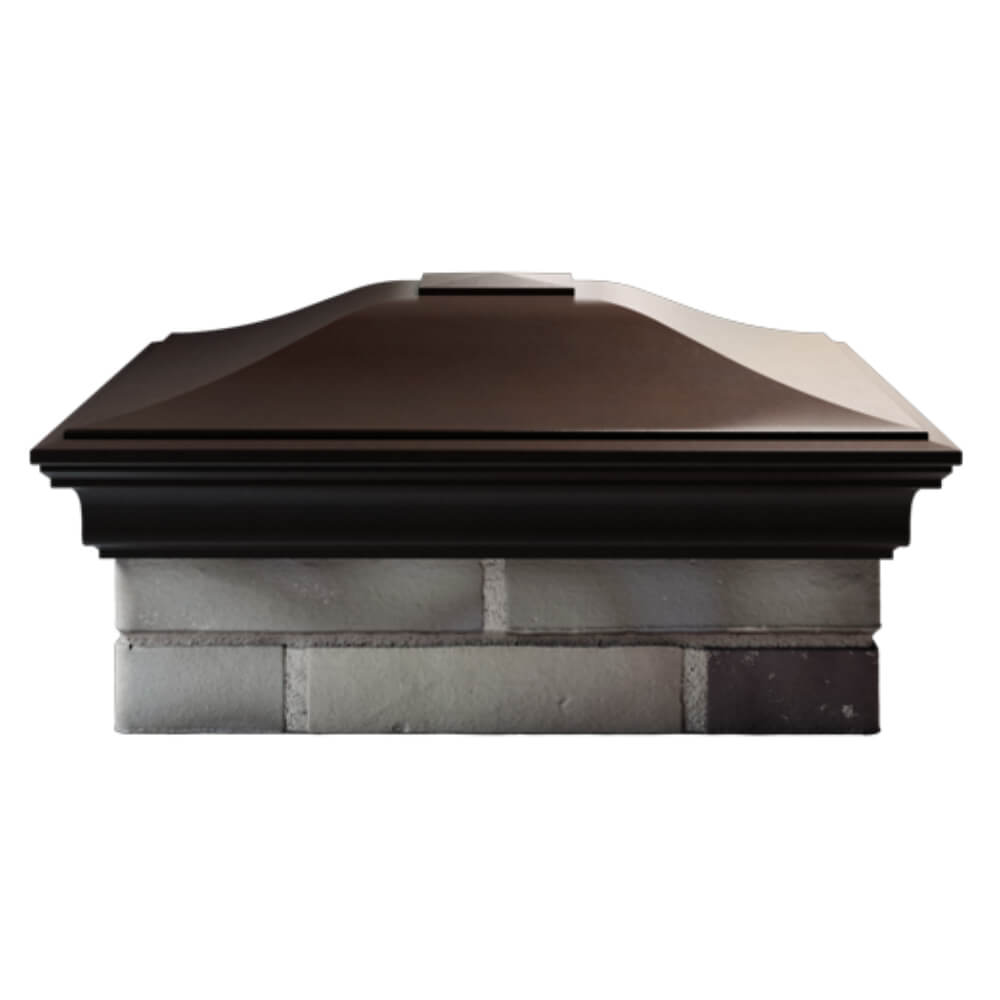 Колпак Zking Монблан Коричневый на столб 2х2 кирпича (515х515мм) в Переславле-Залесском фото