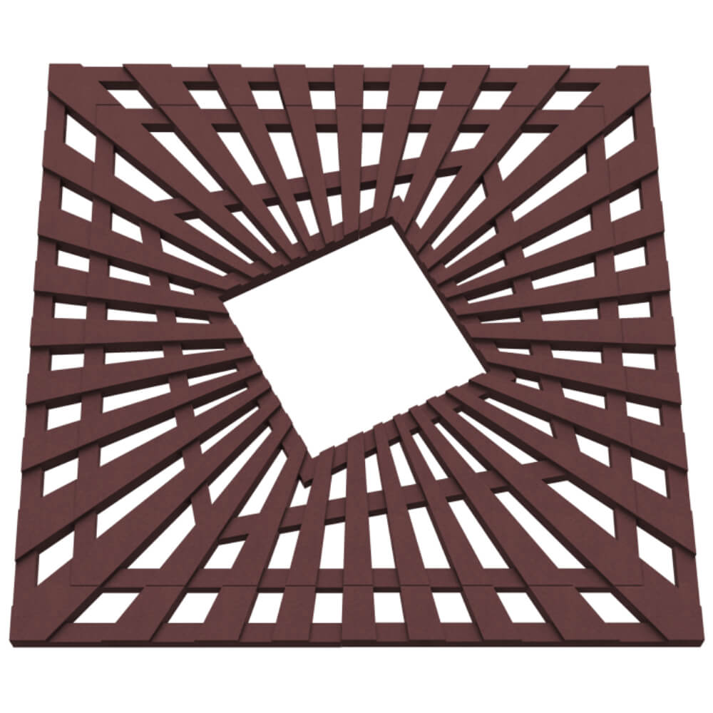 Приствольная решетка для дерева ZKING ATMOSPHERE 1.2х1.2м Коричневая в Переславле-Залесском фото