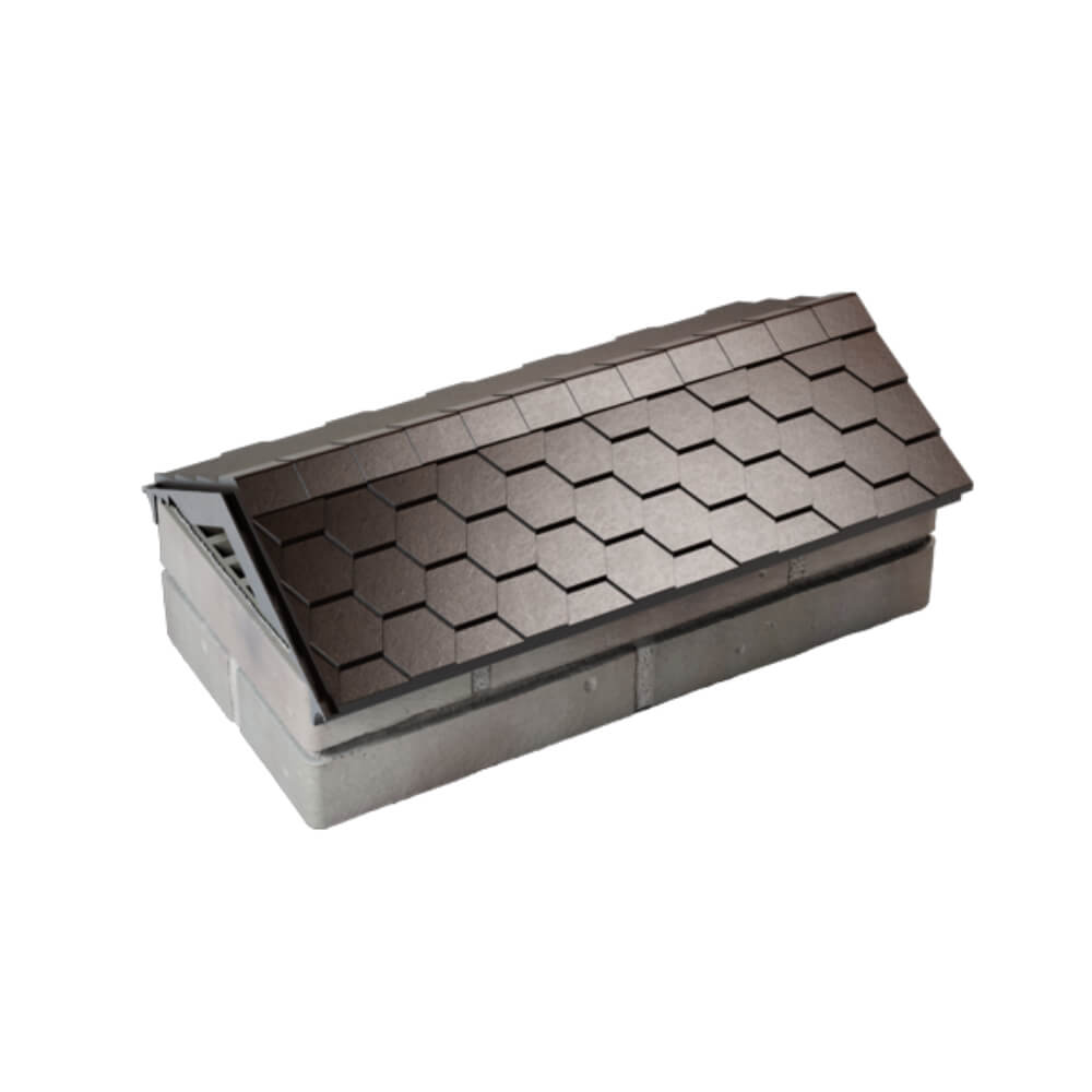 Парапет Zking Эверест Коричневый с посадкой на 1 кирпич (200/225/255мм) в Переславле-Залесском фото