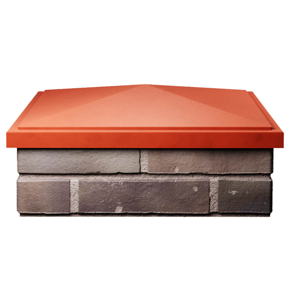 Колпак Zking БонаМоно Красный на столб 2х2 кирпича (515х515, 530х530мм) Переславль-Залесский фото