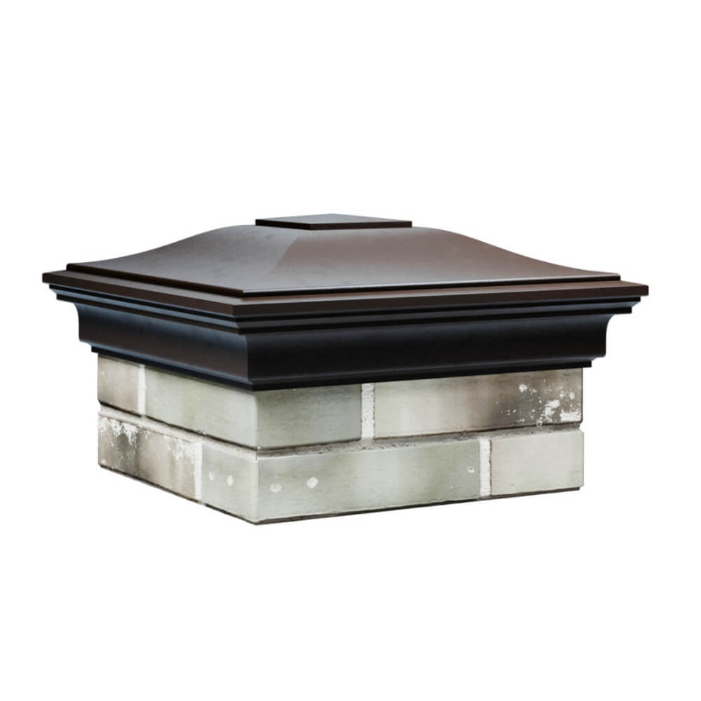 Колпак Zking Монблан Коричневый на столб 1.5х1.5 еврокирпича 0.7НФ (355х355мм) в Переславле-Залесском фото