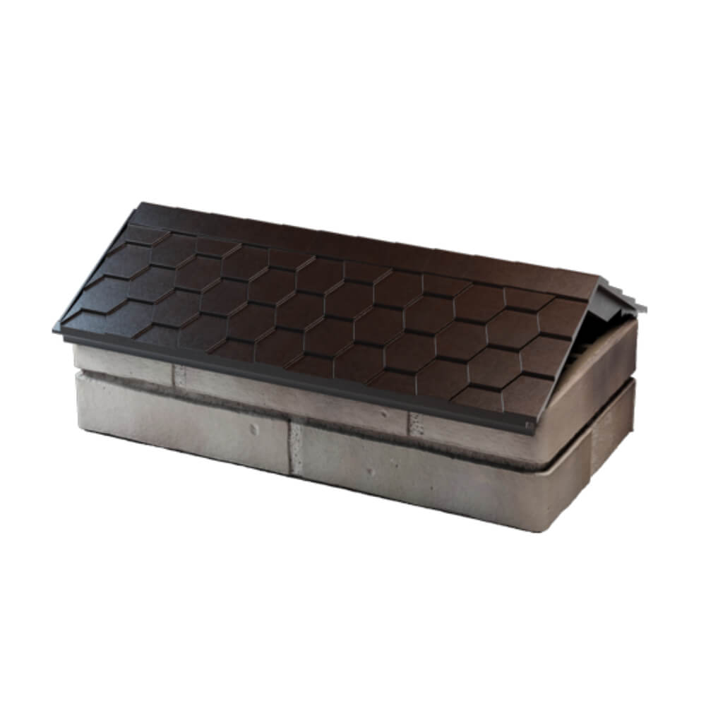 Парапет Zking Эверест Коричневый с посадкой на 1 кирпич (200/225/255мм) в Переславле-Залесском фото