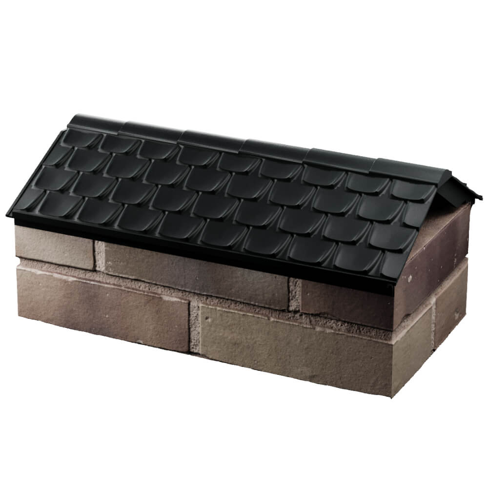 Парапет Zking Эльбрус Черный с посадкой на 1 кирпич (255мм) в Переславле-Залесском фото