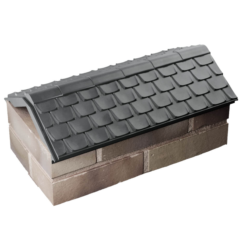 Парапет Zking Эльбрус Серый с посадкой на 1 кирпич (255мм) в Переславле-Залесском фото