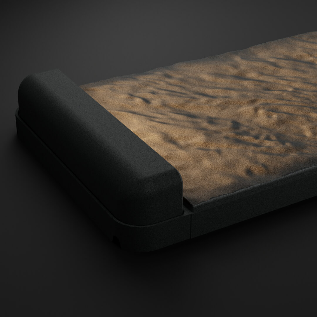 LED Светильник для шаговой плиты STONE Графитовый Серый 330х75х98мм в Переславле-Залесском фото