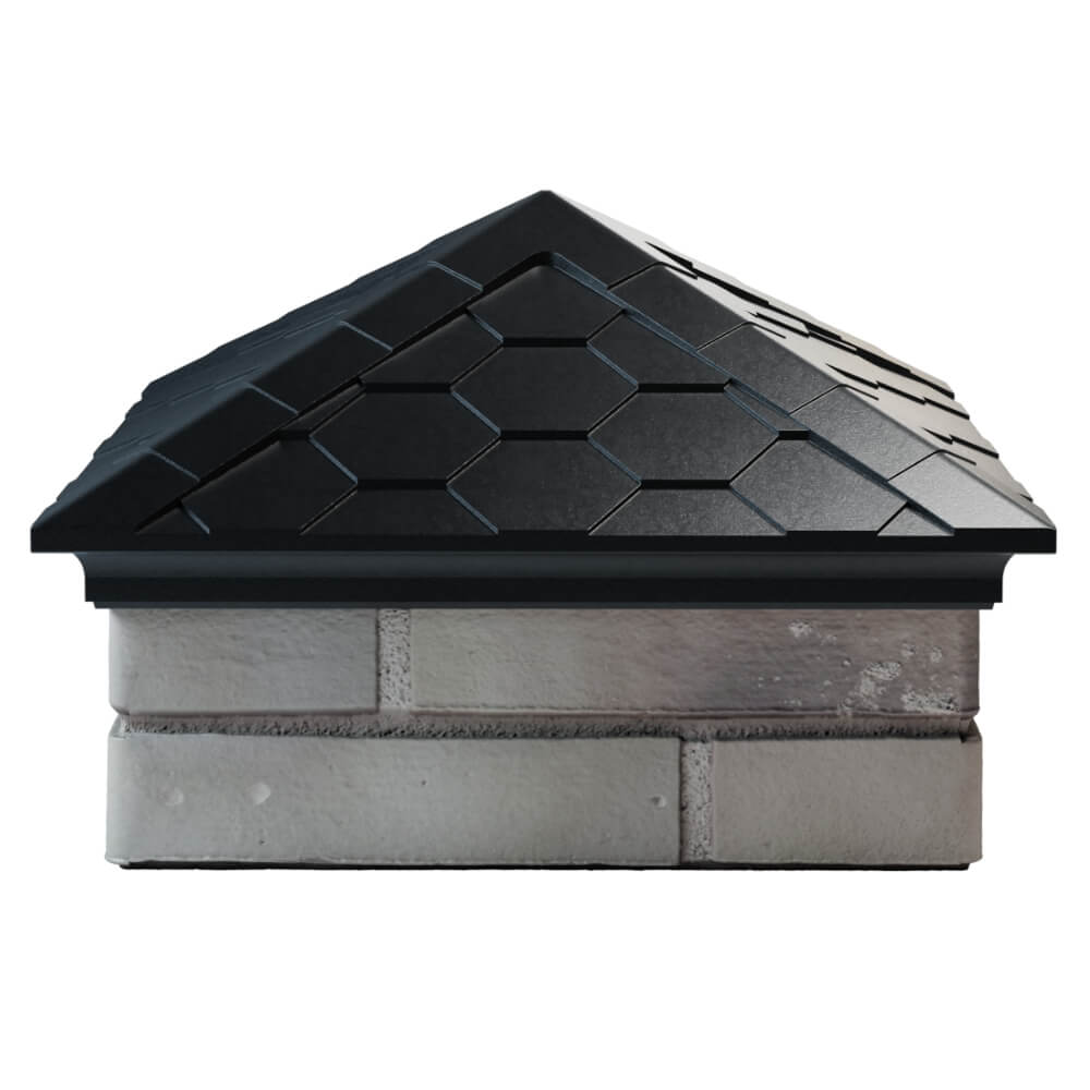 Колпак Zking Эверест Черный на столб 1.5х1.5 кирпича (390х390мм) Переславль-Залесский фото