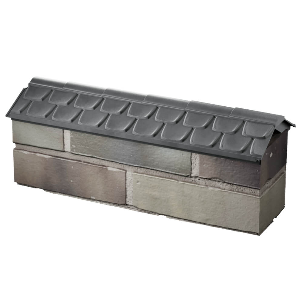 Парапет Zking Эльбрус Серый с посадкой на 0.5 кирпича (130мм) в Переславле-Залесском фото