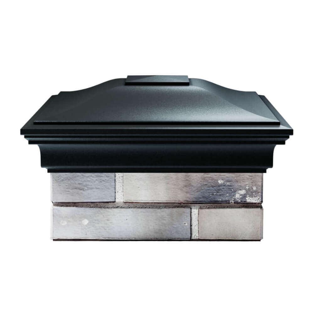 Колпак Zking Монблан Черный на столб 1.5х1.5 еврокирпича 0.7НФ (355х355мм) Переславль-Залесский фото