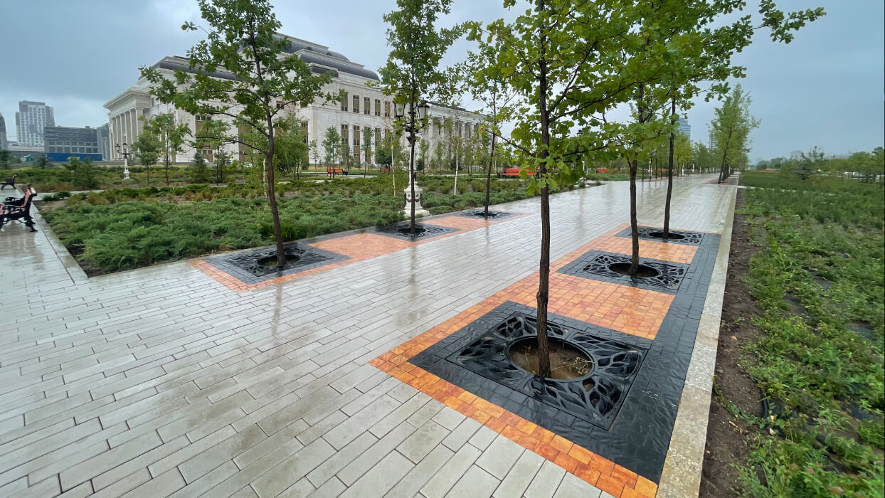 Приствольная решетка для дерева ZKING CRUST 1.2х1.2м Черная в Переславле-Залесском фото