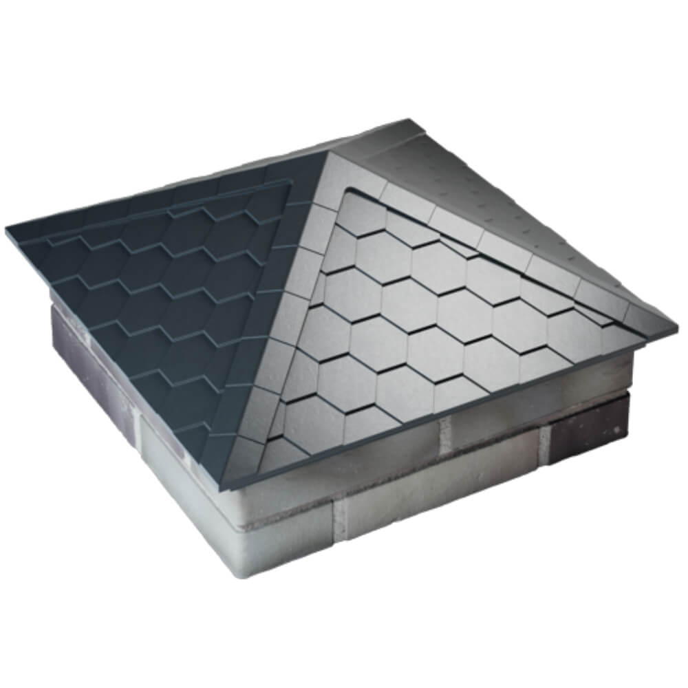 Колпак Zking Эверест Серый на столб 2х2 кирпича (535х535мм) Переславль-Залесский фото