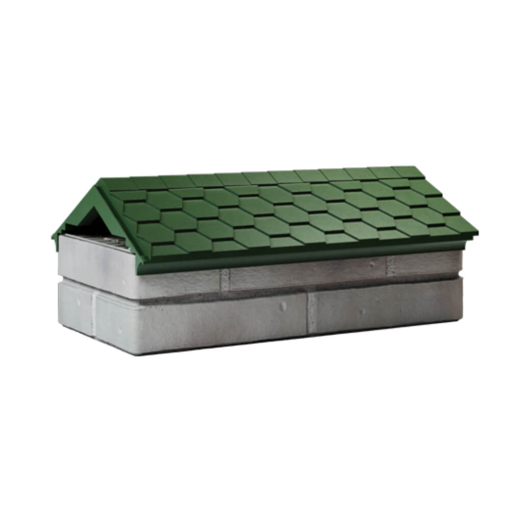 Парапет Zking Эверест Зеленый с посадкой на 1 кирпич (200/225/255мм) Переславль-Залесский фото